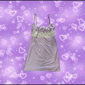 purple lace baby doll dress